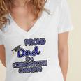 Proud Dad Of a Kindergarten Graduate Graduation TShirt Women's Jersey Short Sleeve Deep V-Neck Tshirt