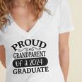 Proud Grandparent Of A Class Of 2024 Graduate Graduation Women's Jersey Short Sleeve Deep V-Neck Tshirt