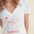 Proud Mom Of A Class 2018 Graduate Graduation Shirt Women's Jersey Short Sleeve Deep V-Neck Tshirt