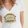 Proud Mom Graduation Of 8th Grade Graduate Women's Jersey Short Sleeve Deep V-Neck Tshirt