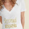 Proud Stepdad Of A 2026 Graduate Class Of Graduation Premium Tri-Blend Women's Jersey Short Sleeve Deep V-Neck Tshirt