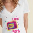 Rad Just Like The 90s 90s Aesthetic Nostalgia 1990s Retro Women's Jersey Short Sleeve Deep V-Neck Tshirt Rad Just Like The 90s 90s Aesthetic Nostalgia 1990s Retro Women's Jersey Short Sleeve Deep V-Neck Tshirt