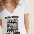 Read Books Stay Weird Book Lover Joke Introvert Reading Premium Women's Jersey Short Sleeve Deep V-Neck Tshirt Read Books Stay Weird Book Lover Joke Introvert Reading Premium Women's Jersey Short Sleeve Deep V-Neck Tshirt