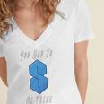 You Had To Be There S Nostalgia Premium Tri-Blend Women's Jersey Short Sleeve Deep V-Neck Tshirt