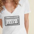 Retro Computer Screen I'm From The 1900s Birthday Raglan Baseball Tee Women's Jersey Short Sleeve Deep V-Neck Tshirt