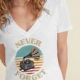 Retro Grammophone Never Forget Nostalgia Vintage Women's Jersey Short Sleeve Deep V-Neck Tshirt Retro Grammophone Never Forget Nostalgia Vintage Women's Jersey Short Sleeve Deep V-Neck Tshirt