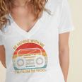 Retro Be Patient With Me I'm From The 1900s Premium Women's Jersey Short Sleeve Deep V-Neck Tshirt