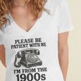 Sarcastic Please Be Patient I'm From The 1900s Women's Jersey Short Sleeve Deep V-Neck Tshirt Sarcastic Please Be Patient I'm From The 1900s Women's Jersey Short Sleeve Deep V-Neck Tshirt