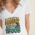 Saying Please Be Patient With Me I'm From The 1900s Premium Tri-Blend Women's Jersey Short Sleeve Deep V-Neck Tshirt Saying Please Be Patient With Me I'm From The 1900s Premium Tri-Blend Women's Jersey Short Sleeve Deep V-Neck Tshirt