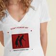 SENIOR CITIZENS DAY Don't Forget My DISCOUNT Graduation Day Women's Jersey Short Sleeve Deep V-Neck Tshirt