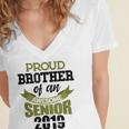 Senior Class Of 2019 Tshirt Graduation Awesome Brother Women's Jersey Short Sleeve Deep V-Neck Tshirt