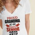 Senior Class Of 2019 Tshirt Graduation Awesome Grandma Women's Jersey Short Sleeve Deep V-Neck Tshirt