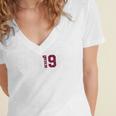 Senior Class Of 2019 Graduation Shirt Graduate Women's Jersey Short Sleeve Deep V-Neck Tshirt