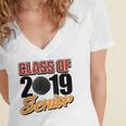 Senior Class Of 2019 Tshirt Graduation Students Hockey Women's Jersey Short Sleeve Deep V-Neck Tshirt