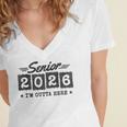 Senior Class Of 2026 Senior Graduation 2026 Senior 2026 Women's Jersey Short Sleeve Deep V-Neck Tshirt