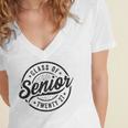 Senior Class Of 2027 Graduation 2027 Senior 2027 Women's Jersey Short Sleeve Deep V-Neck Tshirt