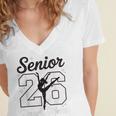 Senior Dance Mom Class Of 2026 Dancer Daughter Graduation Women's Jersey Short Sleeve Deep V-Neck Tshirt