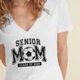 Senior Mom 2025 Soccer Mom Class Of 2025 Graduation Women's Jersey Short Sleeve Deep V-Neck Tshirt