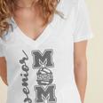 Senior Mom 2026 Wrestling Athlete Proud Parent Graduation Women's Jersey Short Sleeve Deep V-Neck Tshirt