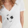 Senior Mommy Class Of 2026 Soccer Graduation Heart Premium Tri-Blend Women's Jersey Short Sleeve Deep V-Neck Tshirt