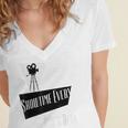 Showtime Every Moment Cinema Nostalgia Film Buff Humor Women's Jersey Short Sleeve Deep V-Neck Tshirt