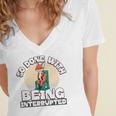 So Done With Being Interrupted Sick And Tired Introvert Premium Tri-Blend Women's Jersey Short Sleeve Deep V-Neck Tshirt So Done With Being Interrupted Sick And Tired Introvert Premium Tri-Blend Women's Jersey Short Sleeve Deep V-Neck Tshirt