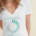 Social Introvert's Overthinking Please Wait Awkward Humor Women's Jersey Short Sleeve Deep V-Neck Tshirt Social Introvert's Overthinking Please Wait Awkward Humor Women's Jersey Short Sleeve Deep V-Neck Tshirt