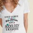 Sociology Degree Graduation Sociologist Bachelors 2025 Women's Jersey Short Sleeve Deep V-Neck Tshirt
