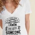 If I Stand Alone I Know I'm With Someone I Trust Introvert Women's Jersey Short Sleeve Deep V-Neck Tshirt