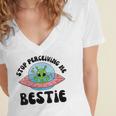 Stop Perceiving Me Bestie Alien Neurodivergent Introvert Women's Jersey Short Sleeve Deep V-Neck Tshirt Stop Perceiving Me Bestie Alien Neurodivergent Introvert Women's Jersey Short Sleeve Deep V-Neck Tshirt