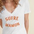 Another Sufre Mamon 80's Spanish Nostalgia Premium Tri-Blend Women's Jersey Short Sleeve Deep V-Neck Tshirt