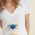 I Survived My Dad's History Degree Graduation Women's Jersey Short Sleeve Deep V-Neck Tshirt