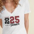 Swimming Senior Night Swimming Senior 2025 Graduation 59 Women's Jersey Short Sleeve Deep V-Neck Tshirt