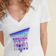 Temporal Trends Vaporwave Style Retro Nostalgia Look Premium Tri-Blend Women's Jersey Short Sleeve Deep V-Neck Tshirt Temporal Trends Vaporwave Style Retro Nostalgia Look Premium Tri-Blend Women's Jersey Short Sleeve Deep V-Neck Tshirt