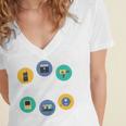 Throwback Thursday Never Forget Nostalgia 80's Retro Premium Tri-Blend T-Shirt Women's Jersey Short Sleeve Deep V-Neck Tshirt