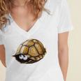 Timid Turtle Cute Introvert Misanthropic Antisocial Women's Jersey Short Sleeve Deep V-Neck Tshirt Timid Turtle Cute Introvert Misanthropic Antisocial Women's Jersey Short Sleeve Deep V-Neck Tshirt
