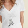 I Used To Be Somebody Nostalgia Halloween Spooky Season Premium Tri-Blend Women's Jersey Short Sleeve Deep V-Neck Tshirt