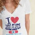 Vet Tech I Love Veterinary Technician Graduation Women's Jersey Short Sleeve Deep V-Neck Tshirt