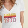 Vintage 1970 Retro Style 70's Born Nostalgia Vibes Birthday Premium Tri-Blend Women's Jersey Short Sleeve Deep V-Neck Tshirt Vintage 1970 Retro Style 70's Born Nostalgia Vibes Birthday Premium Tri-Blend Women's Jersey Short Sleeve Deep V-Neck Tshirt