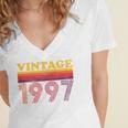 Vintage 1997 Retro Style 90's Born Nostalgia Vibes Birthday Premium Tri-Blend Women's Jersey Short Sleeve Deep V-Neck Tshirt Vintage 1997 Retro Style 90's Born Nostalgia Vibes Birthday Premium Tri-Blend Women's Jersey Short Sleeve Deep V-Neck Tshirt