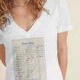 Vintage Library Due Date Card For Book Lovers Librarians Women's Jersey Short Sleeve Deep V-Neck Tshirt Vintage Library Due Date Card For Book Lovers Librarians Women's Jersey Short Sleeve Deep V-Neck Tshirt