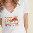 Vintage Retro Please Be Patient With Me I'm From The 1900s Premium Women's Jersey Short Sleeve Deep V-Neck Tshirt