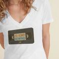 Vintage VHS Tape Humor Retro Nostalgia Graphic Premium Women's Jersey Short Sleeve Deep V-Neck Tshirt