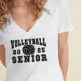 Volleyball Senior Night Volleyball Senior 2025 Graduation 28 Women's Jersey Short Sleeve Deep V-Neck Tshirt