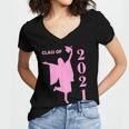 12th Grade Girls Graduation High School Graduation Women's Jersey Short Sleeve Deep V-Neck Tshirt