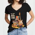 1960s 60s Reunion Nostalgia Memories Music School Grew Up Women's Jersey Short Sleeve Deep V-Neck Tshirt