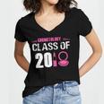 2018 Cosmetology Graduation Shirt Makeup Artist Women's Jersey Short Sleeve Deep V-Neck Tshirt