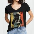 4th Grade Level Complete Gamer Class Of 2023 Graduation Women's Jersey Short Sleeve Deep V-Neck Tshirt