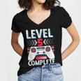 5th Grade Graduation Elementary School Graduate Level 5 Women's Jersey Short Sleeve Deep V-Neck Tshirt