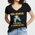 9th Grade Graduate Boys Girls Gamer Ninth Grade Graduation Women's Jersey Short Sleeve Deep V-Neck Tshirt